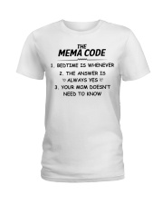 THE MEMA CODE - BEDTIME IS WHENEVER Ladies T-Shirt tile
