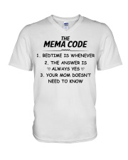 THE MEMA CODE - BEDTIME IS WHENEVER V-Neck T-Shirt tile
