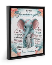 I BELIEVE IN YOU - AMAZING GIFT FOR GRANDDAUGHTER Floating Framed Canvas Prints Black tile