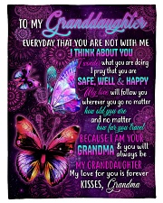 I THINK ABOUT YOU - BEST GIFT FOR GRANDDAUGHTER Small Fleece Blanket - 30" x 40" front