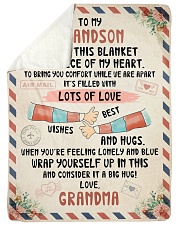 LOVELY BLANKET FOR YOUR GRANDSON FROM GRANDMA Sherpa Fleece Blanket tile