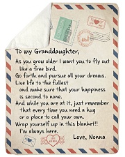 I LOVE YOU - TO GRANDDAUGHTER FROM NONNA Sherpa Fleece Blanket tile