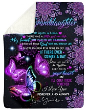 I LOVE YOU - GRANDDAUGHTER GIFT WITH BUTTERFLY Sherpa Fleece Blanket tile