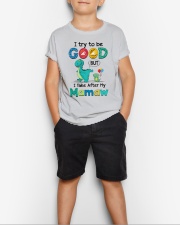 I Try To Be Good - Best Gift For Grandchild Youth T-Shirt lifestyle-youth-tshirt-front-1
