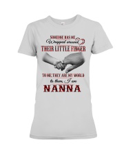 THEY ARE MY WORLD - PERFECT GIFT FOR NANNA Premium Fit Ladies Tee tile