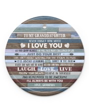 BELIEVE IN YOURSELF - BEST GIFT FOR GRANDDAUGHTER Circle ornament - single (porcelain) front
