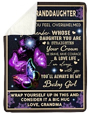 LOVE LIFE - GRANDDAUGHTER GIFT WITH BUTTERFLY Sherpa Fleece Blanket tile