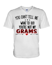 YOU CAN'T TELL ME - SPECIAL GIFT FOR GRANDCHILD V-Neck T-Shirt tile