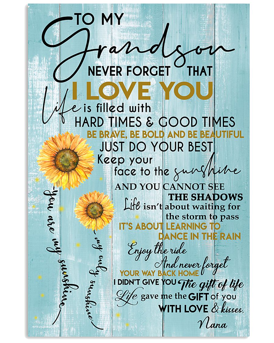 tqh-htgt-GRANDSON-NANA-gift 11x17 Poster