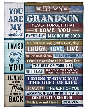 FOLLOW YOUR DREAMS - YIA YIA TO GRANDSON Small Fleece Blanket - 30" x 40" front