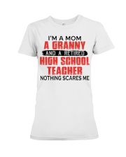 NOTHING SCARES ME - PERFECT GIFT FOR TEACHER Premium Fit Ladies Tee tile