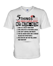 5 THINGS YOU SHOULD KNOW ABOUT MY MOM-MOM V-Neck T-Shirt tile