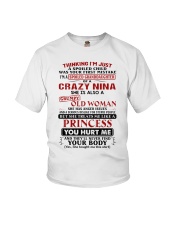 SHE HAS ANGER ISSUES - NINA TO GRANDDAUGHTER Youth T-Shirt front