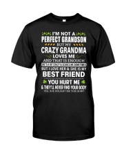 I'm Not A Perfect Grandson But My Crazy Grandma Loves Me Premium Fit Mens Tee tile