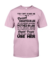 YOU CAN'T SCARE ME - LOVELY GIFT DAUGHTER-IN-LAW Classic T-Shirt front
