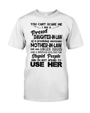 YOU CAN'T SCARE ME - LOVELY GIFT DAUGHTER-IN-LAW Classic T-Shirt tile