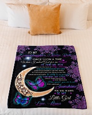 YOU ARE MY SUNSHINE - BEST GIFT FOR GRANDDAUGHTER Small Fleece Blanket - 30" x 40" aos-coral-fleece-blanket-30x40-lifestyle-front-04