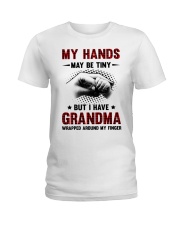My Hands May Be Tiny - Best Gift For Grandkids Ladies T-Shirt tile