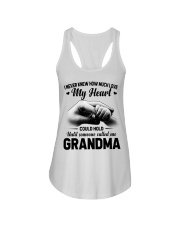 HOW MUCH LOVE MY HEART - BEST GIFT FOR GRANDMA Ladies Flowy Tank tile
