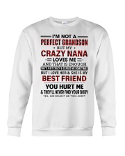 NANA LOVES ME - BEST GIFT FOR GRANDSON Crewneck Sweatshirt tile