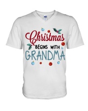 PERFECT CHRISTMAS GIFT FOR GRANDCHILD FROM GRANDMA V-Neck T-Shirt tile