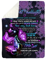 I LOVE YOU - TO GREAT GRANDDAUGHTER FROM GG Sherpa Fleece Blanket tile