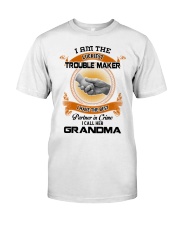 I Am The Luckiest Trouble Maker - Best Gift For Grandchild Premium Fit Mens Tee tile