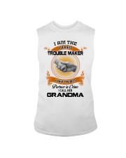 I Am The Luckiest Trouble Maker - Best Gift For Grandchild Sleeveless Tee tile