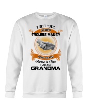 I Am The Luckiest Trouble Maker - Best Gift For Grandchild Crewneck Sweatshirt tile