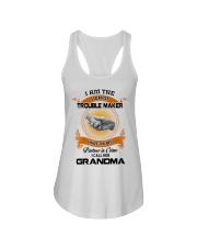 I Am The Luckiest Trouble Maker - Best Gift For Grandchild Ladies Flowy Tank tile
