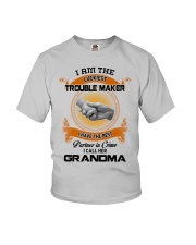 I Am The Luckiest Trouble Maker - Best Gift For Grandchild Youth T-Shirt front
