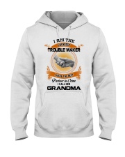 I Am The Luckiest Trouble Maker - Best Gift For Grandchild Hooded Sweatshirt tile
