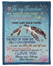 ENJOY THE RIDE - GRANDSON GIFT WITH TURTLE Small Fleece Blanket - 30" x 40" front