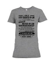 I AM A LUCKY DAUGHTER-IN-LAW Premium Fit Ladies Tee tile