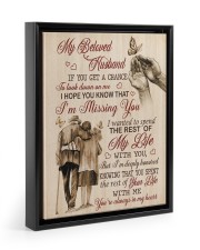 I'm Missing You Floating Framed Canvas Prints Black tile