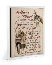 I'm Missing You Floating Framed Canvas Prints White tile