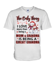 The Only Thing - Amazing Gift For Grandma V-Neck T-Shirt tile