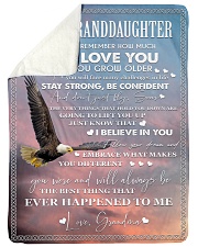 EAGLE I LOVE YOU - TO GRANDDAUGHTER FROM GRANDMA Sherpa Fleece Blanket tile