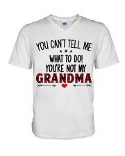 YOU CAN'T TELL ME - GREAT GIFT FOR GRANDCHILD V-Neck T-Shirt tile