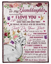 I LOVE YOU - TO GRANDDAUGHTER FROM GRANDMA Small Fleece Blanket - 30" x 40" front