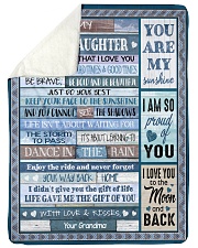 MY SUNSHINE - AMAZING GIFT FOR GRANDDAUGHTER Sherpa Fleece Blanket tile