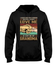 HE SENT ME GRANDMA - PERFECT GIFT FOR GRANDKIDS Hooded Sweatshirt tile