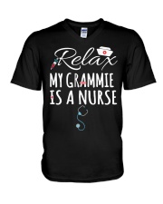 LOVELY SHIRT FOR GRANDMA NURSE V-Neck T-Shirt tile