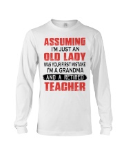ASSUMING - PERFECT GIFT FOR TEACHER Long Sleeve Tee tile