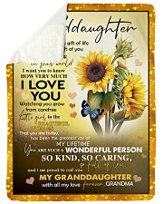 I LOVE YOU - GRANDMA TO GRANDDAUGHTER Large Sherpa Fleece Blanket - 60" x 80" thumbnail