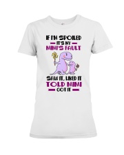 IF I'M SPOILED - MIMI TO GRANDCHILDREN Premium Fit Ladies Tee tile