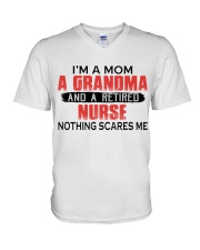 Nothing Scares Me - Perfect Gift For Nurse V-Neck T-Shirt tile