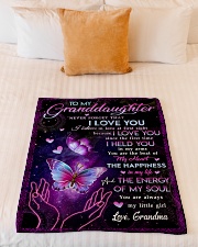 I LOVE YOU - TO GRANDDAUGHTER FROM GRANDMA Small Fleece Blanket - 30" x 40" aos-coral-fleece-blanket-30x40-lifestyle-front-04