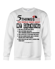 5 THINGS YOU SHOULD KNOW ABOUT MY GRANDMA Crewneck Sweatshirt tile