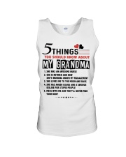 5 THINGS YOU SHOULD KNOW ABOUT MY GRANDMA Unisex Tank tile